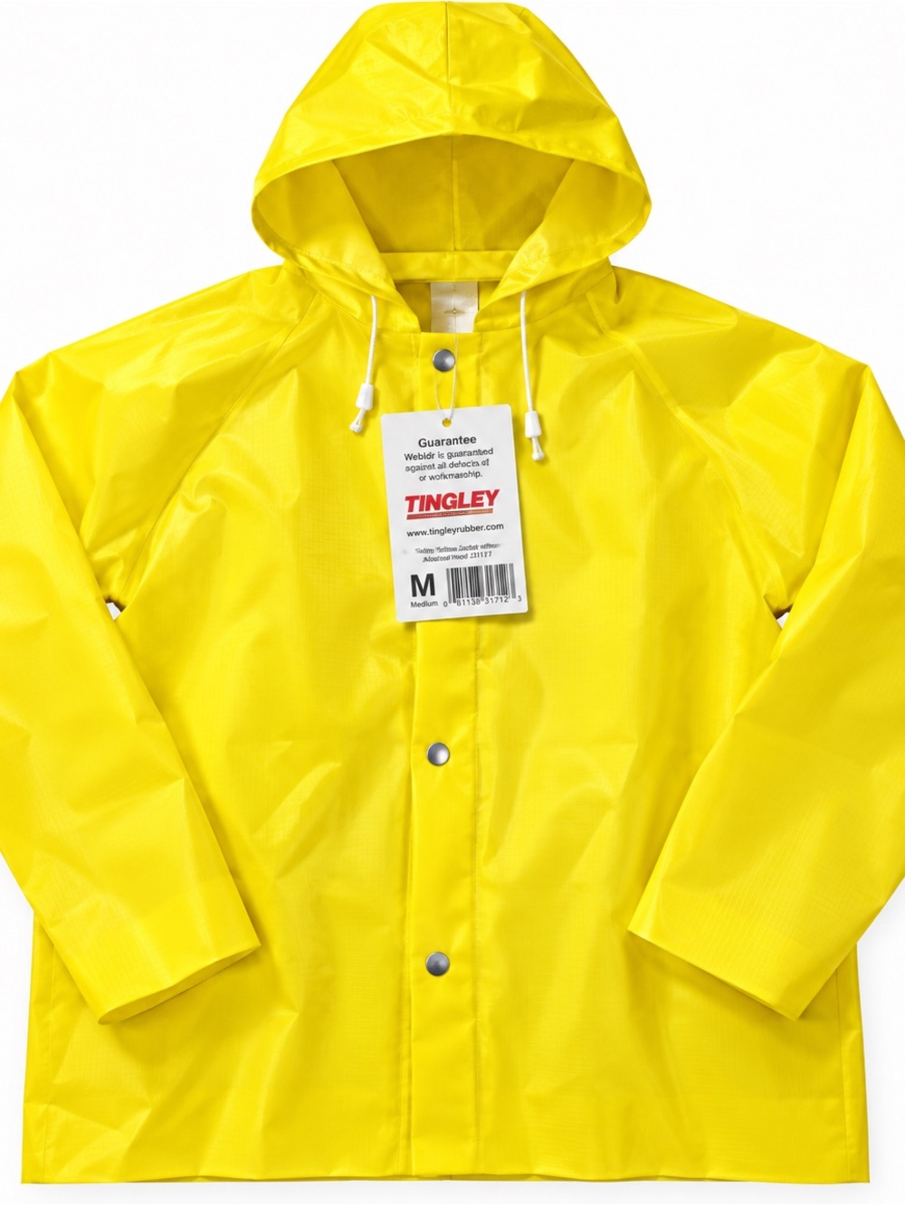 Tingley Men's Yellow Hooded Raincoat